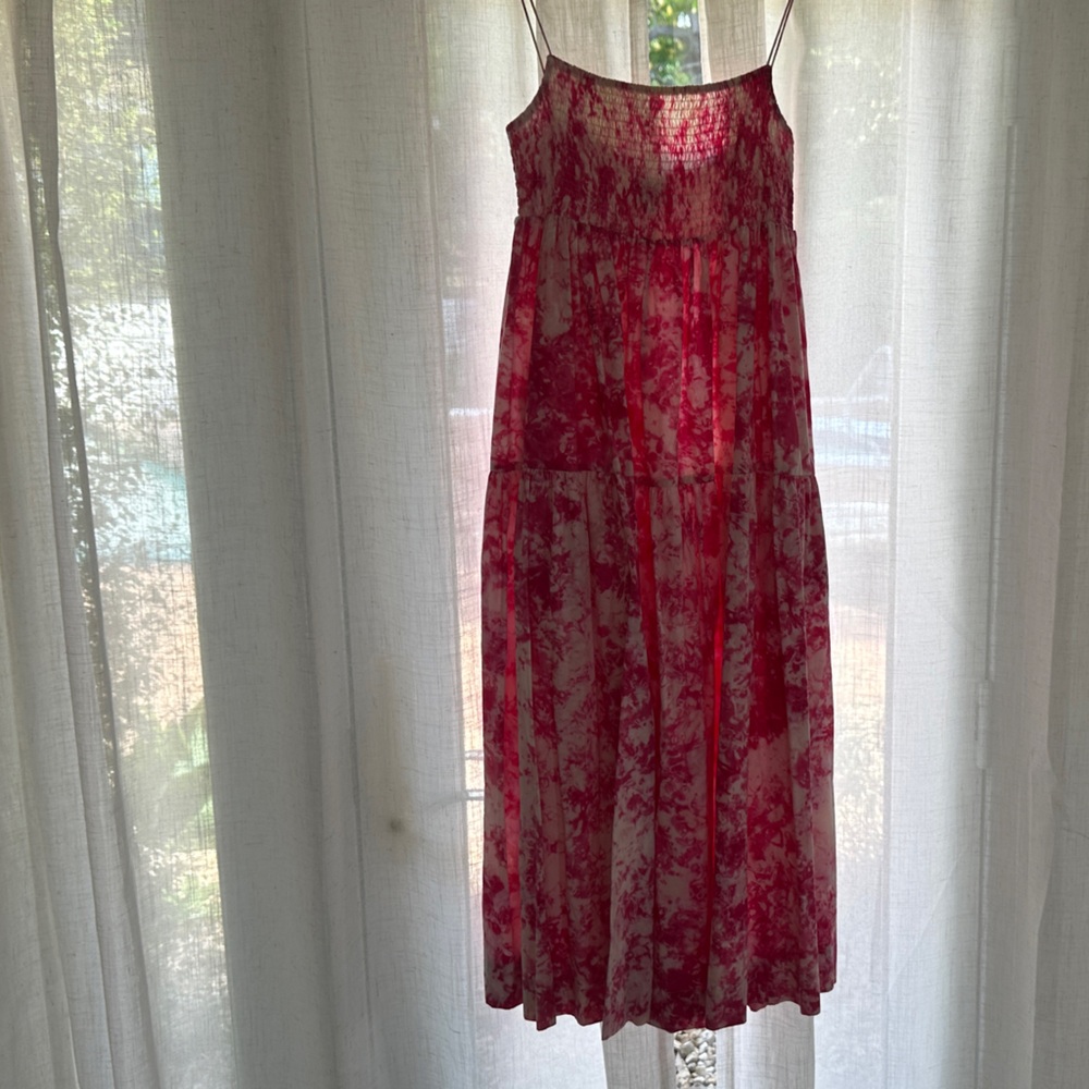 SWF Chic Pink and White Patterned Dress